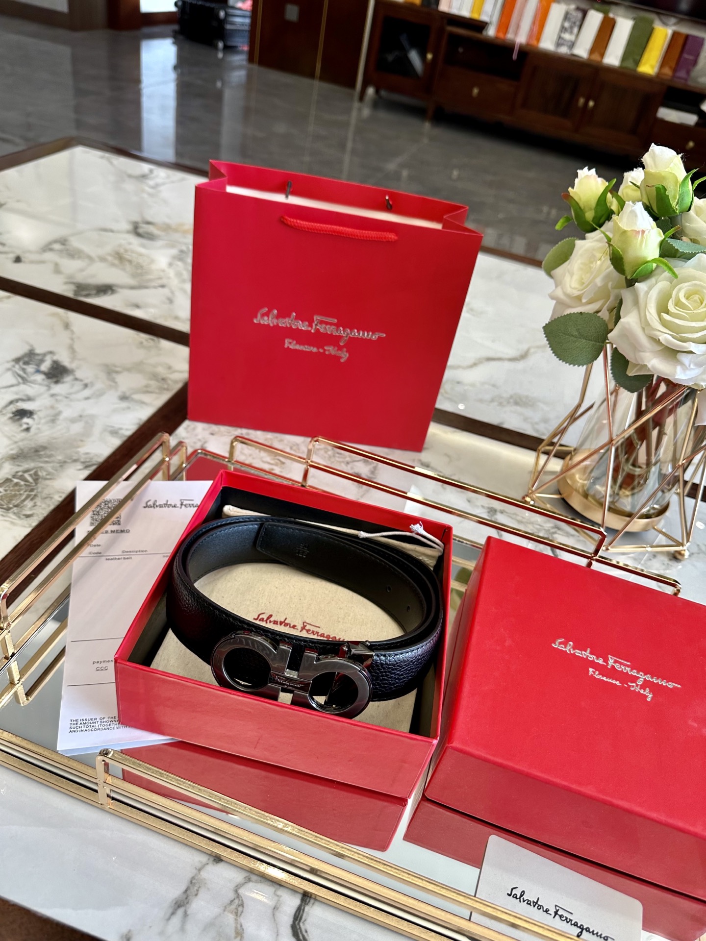 Ferragamo belt model 21